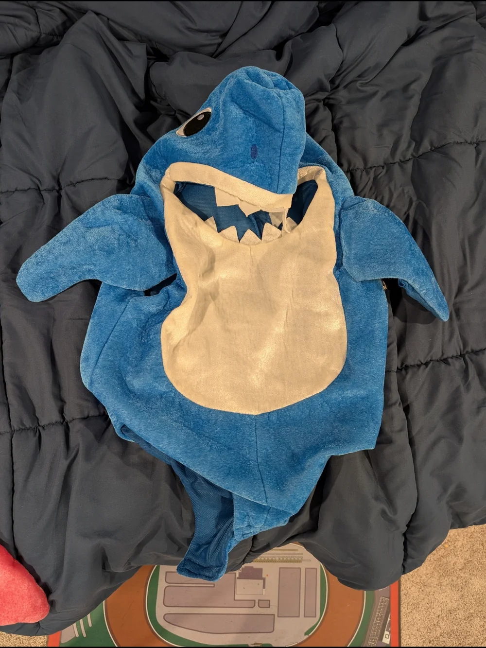 Blue Shark Hooded One-Piece for Kids